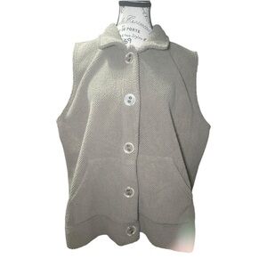 Hot Cotton Tan Hooded Cardigan Vest